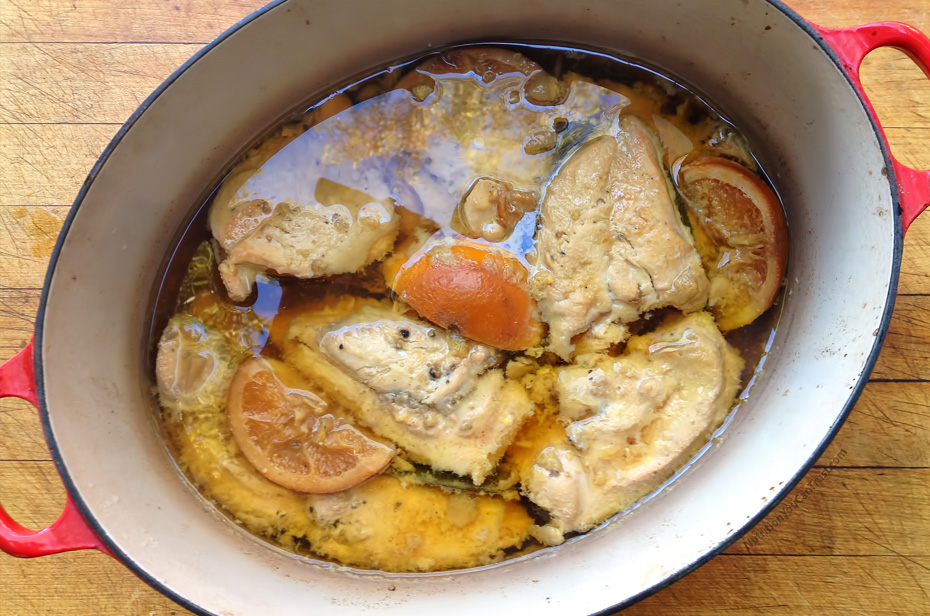 Slow-cooked orange chicken recipe